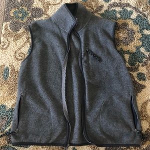 Grey fleece vest